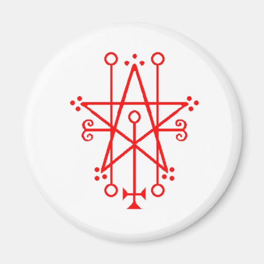 Astaroth Demon Sigil Gothic magnet (Voorkant)