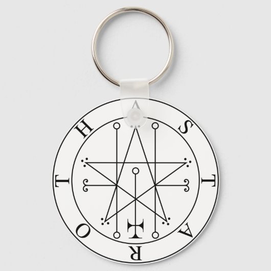 Astaroth Simbol Sleutelhanger (Voorkant)