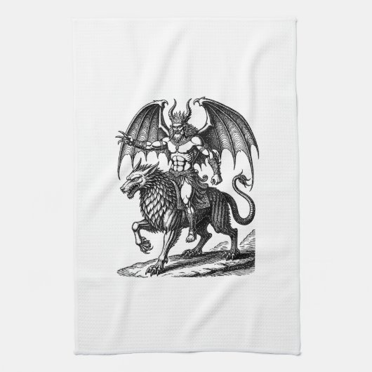Astaroth's Stille Heerschappij Theedoek (Verticaal)