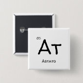 astato 85 vierkante button 5,1 cm (Voorkant /achterkant)