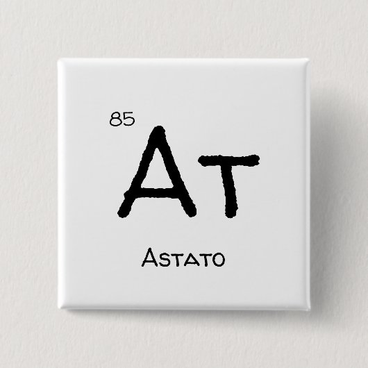 astato 85 vierkante button 5,1 cm (Voorkant)