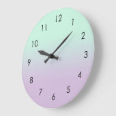 astel, esthetisch en Lila gradiënt ombre Grote Klok (Hoek)