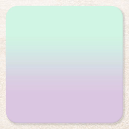 astel, esthetisch en Lila gradiënt ombre Kartonnen Onderzetters (Voorkant)