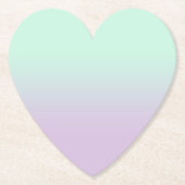 astel, esthetisch en Lila gradiënt ombre Kartonnen Onderzetters (Voorkant)