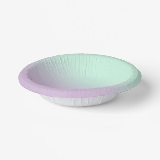 astel, esthetisch en Lila gradiënt ombre Papieren Kommen (Gebogen)