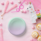 astel, esthetisch en Lila gradiënt ombre Papieren Kommen (Feest)