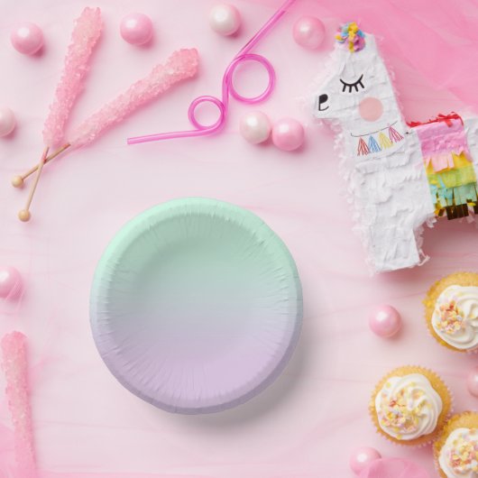 astel, esthetisch en Lila gradiënt ombre Papieren Kommen (Feest)