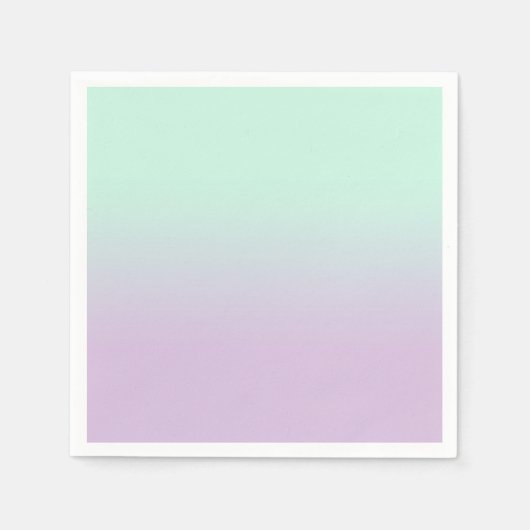 astel, esthetisch en Lila gradiënt ombre Servet (Voorkant)