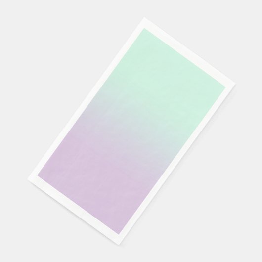 astel, esthetisch en Lila gradiënt ombre Servet (Hoek)