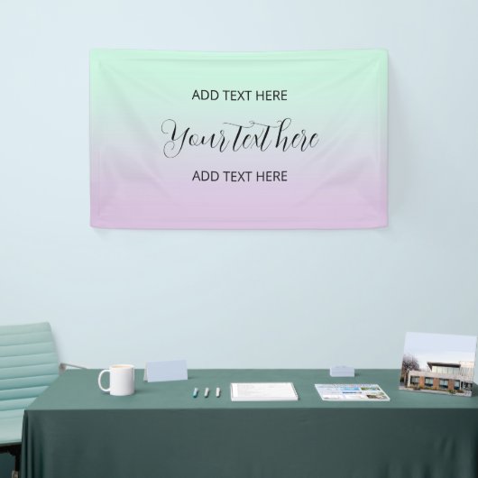 astel, esthetisch en Lila gradiënt ombre Spandoek (Beurs)