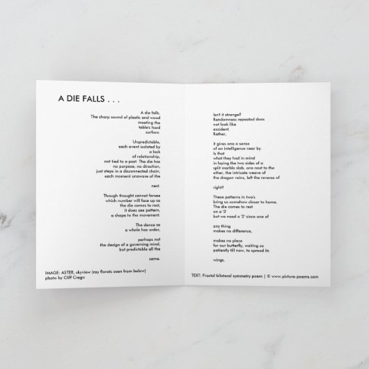 ASTER: A Die Herfsten. . . Kaart (Binnen)