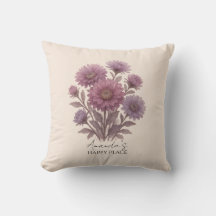 Aster Bloemenkussen, Gepersonaliseerd