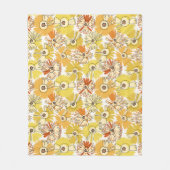 Aster Bloom Fleece Deken (Voorkant)