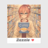 Aster™ Currently Buffering Custom-Cut Vinyl Sticke Sticker (Vel)