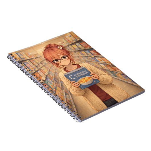 Aster™ Currently Buffering Spiral Notebook Cute  Notitieboek (Rechterzijde)