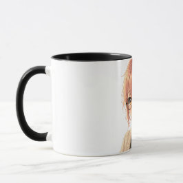 Aster™ Cute Aesthetic Girl Coffee Mug Cozy Vibes Mok