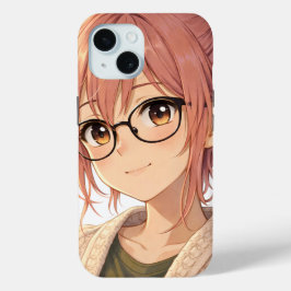 Aster™ Cute Aesthetic Girl iPhone 15 Case Cozy Vib