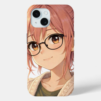 Aster™ Cute Aesthetic Girl iPhone 15 Case Cozy Vib