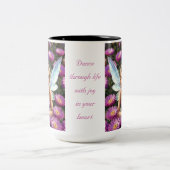 Aster Flower Fairy Tweekleurige Koffiemok (Center)