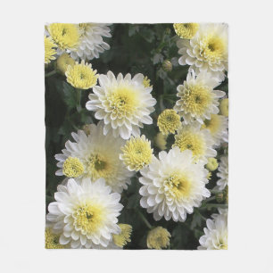 Aster Flowers Fleece Blanket Deken