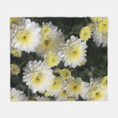 Aster Flowers Fleece Blanket Deken (Voorkant (Horizontaal))
