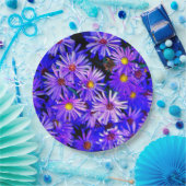 Aster Garden in Full Bloom Papieren Bordje (Feest)