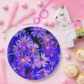 Aster Garden in Full Bloom Papieren Bordje (Feest)