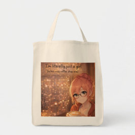 Aster™ I'm Just a Girl Reusable Grocery Bag Tote Bag