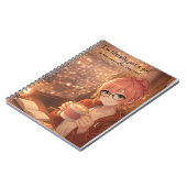 Aster™ I'm Just a Girl Spiral Notebook Cute Aesthe Notitieboek (Linkerzijde)
