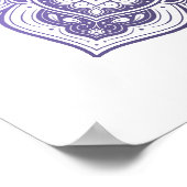 Aster Mandala Fijne Kunstprint Poster (Hoek)