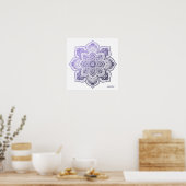 Aster Mandala Fijne Kunstprint Poster (Keuken)