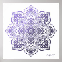 Aster Mandala Fijne Kunstprint