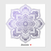 Aster Mandala op maat gesneden vinyl sticker (Vel)