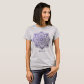 Aster Mandala Persoonlijk T-Shirt (Voorkant volledig)