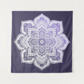 Aster Mandala Tapijt Wandkleed (Voorkant (horizontaal))