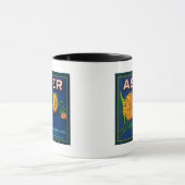 Aster-merk Citrus-kratenetiket Mok (Midden)