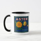 Aster-merk Citrus-kratenetiket Mok (Links)