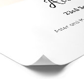 Aster Morgenster Geboortemaand Bloem Poster (Hoek)