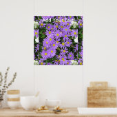 Aster Paars Yellow Green Poster (Keuken)