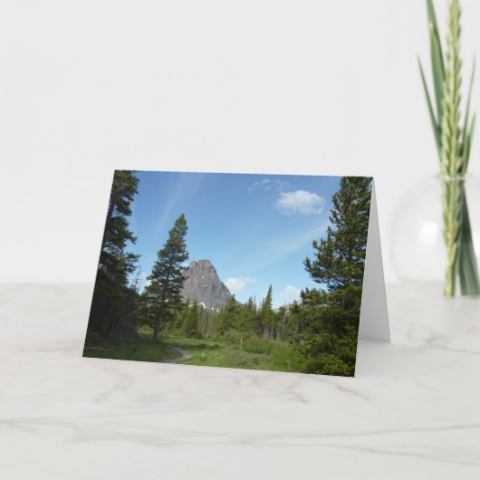 Aster Park Trail in Glacier National Park Kaart (Voorkant)