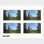 Aster Park Trail in Glacier National Park Rechthoekige Sticker (Vel)