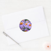 Aster-Tongolensis flower Ronde Sticker (Envelop)