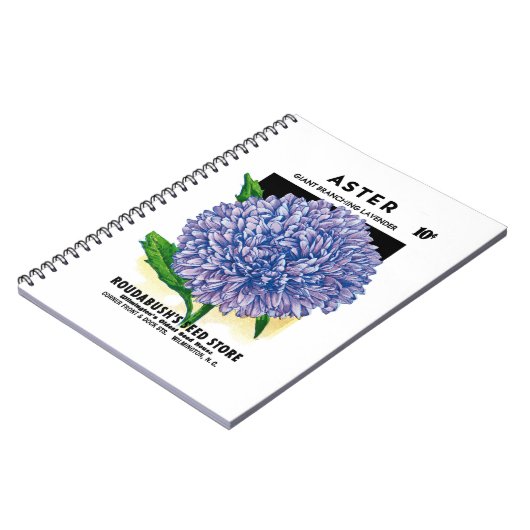 Aster  zaadpakket notitieboek (Linkerzijde)