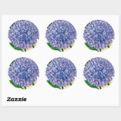 Aster zaadpakket ronde sticker (Vel)