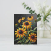 Asterbloemen Briefkaart (Staand voorkant)