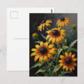Asterbloemen Briefkaart (Voorkant / Achterkant)