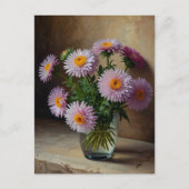 Asterbloemen Briefkaart (Voorkant)