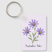 Asterbloemen in september  sleutelhanger (Voorkant)