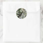 ASTERBLOEMEN RONDE STICKER (Tas)
