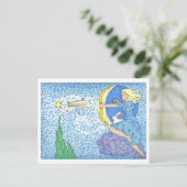 Asteria schiet een ster op briefkaart (Staand voorkant)